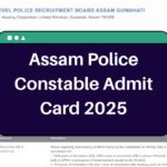 Assam Police Constable Admit Card 2025 – slprbassam.in AB/UB Hall Ticket Download