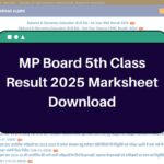 MP Board 5th Class Result 2025 – www.rskmp.in 5th Marksheet Download