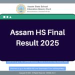 Assam HS Final Result 2025 – ahsec.assam.gov.in 12th Class Marksheet Download